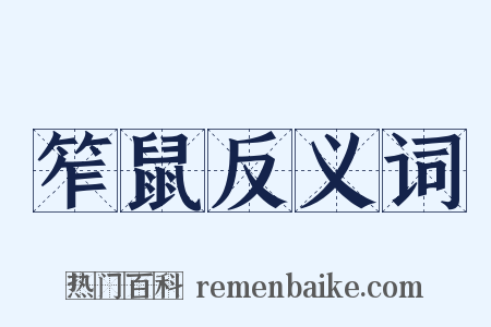 笮鼠反义词是什么意思的图片